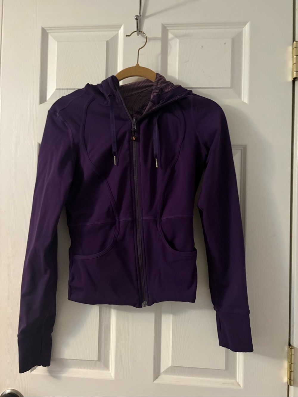 lululemon athletica Deep Purple Hooded Zip Jacket